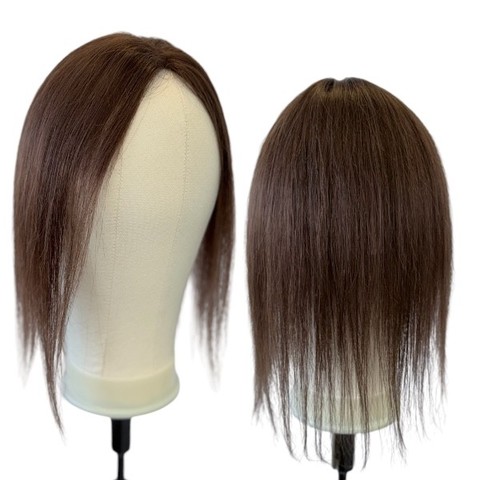 Topper z Pravých Vlasů Iva Light, Hnědá