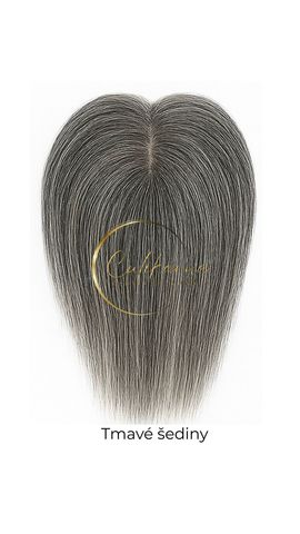 Syntetický Příčesek Rose, Tmavé Šediny 